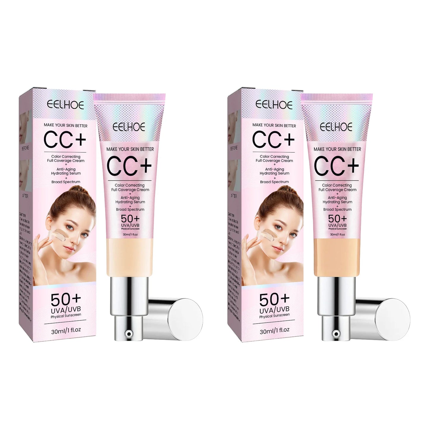 EELHOE CC Cream SPF 50 | Full Coverage Oil-Control Foundation