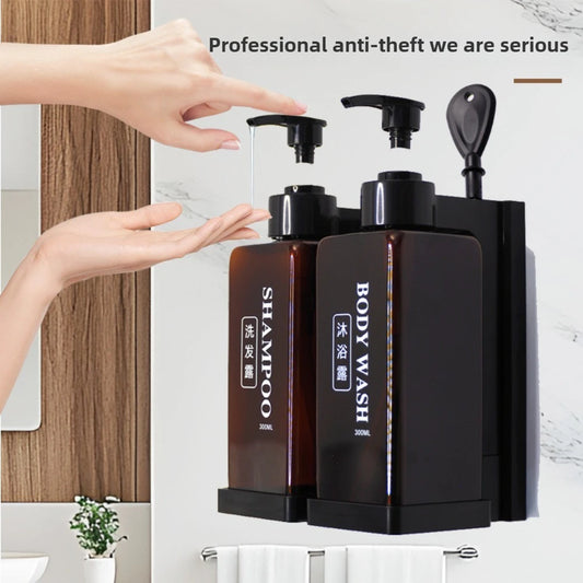 300ml Hotel Wall Mounted Soap DispenserSet,Refillable Shampoo And Conditioner Dispenser,for Bathroom Supplies Hotel Shower Peaceful Pleasures Health and Wellness