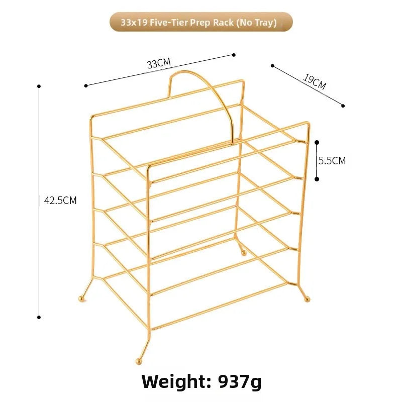304 Stainless Steel Rectangular Barbecue Rack Portable Design