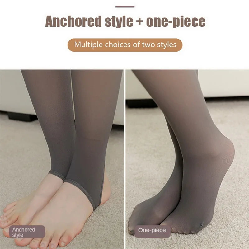 Women's Fleece Thermal Tights – Skin-Effect Winter Leggings
