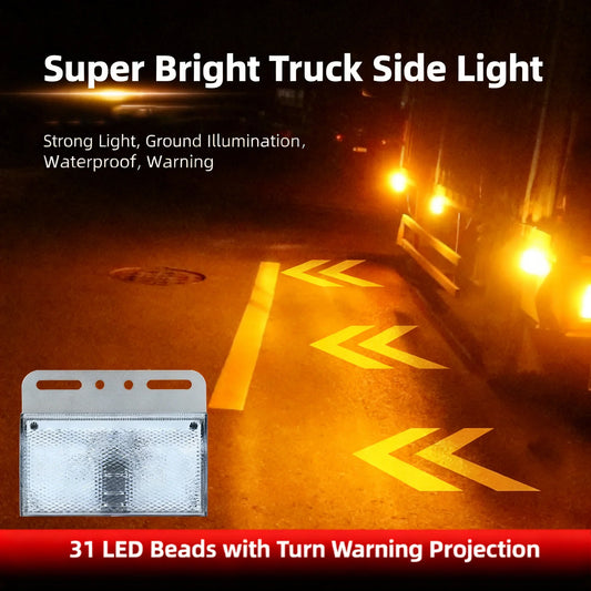 12V-24V 31-LED Side Marker Light | Truck Trailer Turn Signal LED Side Marker Light Oasis Select