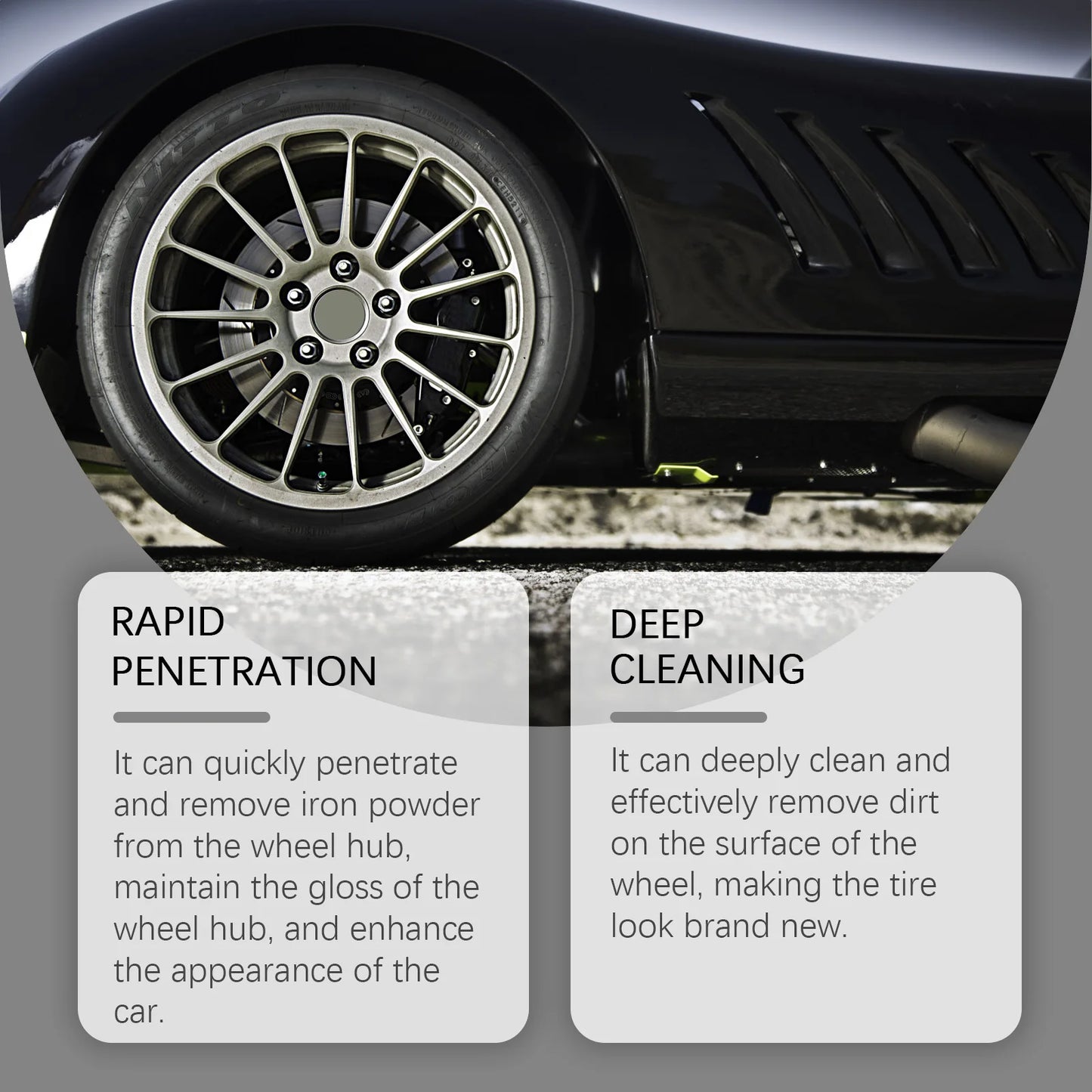 RayHong Wheel Hub Rust Remover Spray | Auto Wheel Cleaner