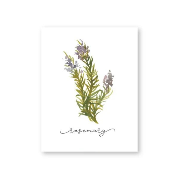 Herb Watercolor Canvas Wall Art | Kitchen Décor Print