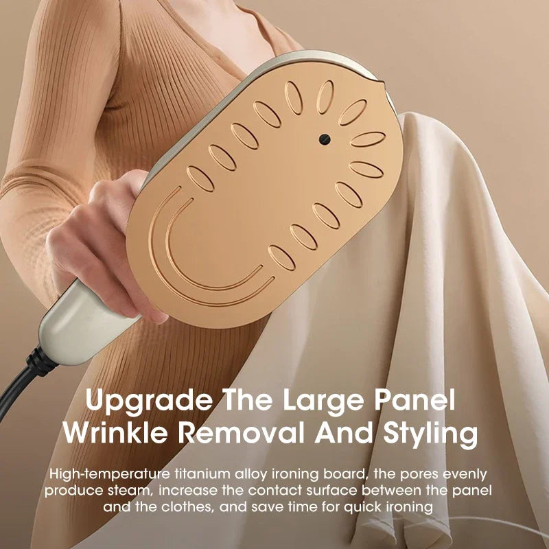 Mini Portable Travel Iron Dual Steam and Dry Electric Fast Heating Rotating Water Spray Gentle on Clothes Peaceful Pleasures Health and Wellness