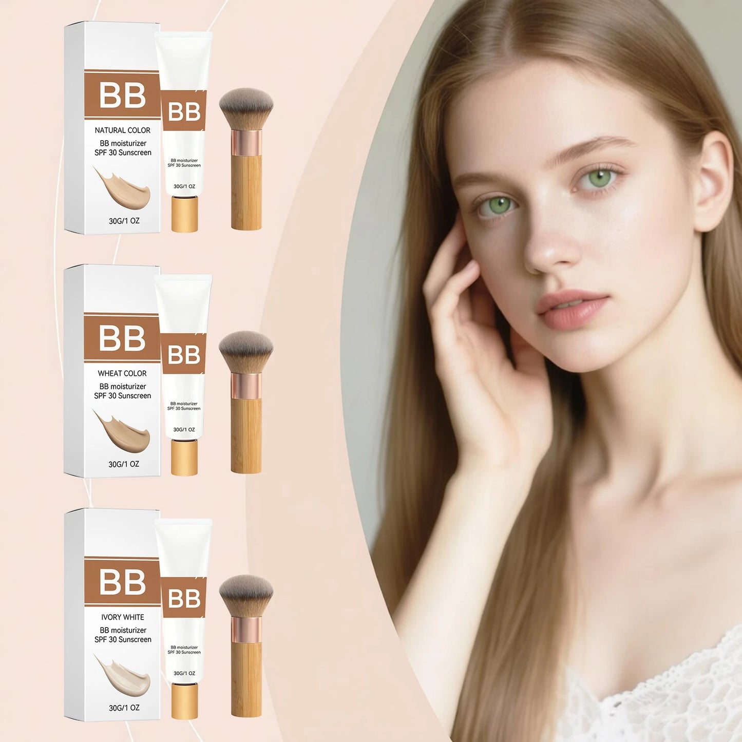 SPF30 BB Cream – Moisturizing, Concealing & Waterproof, 30g