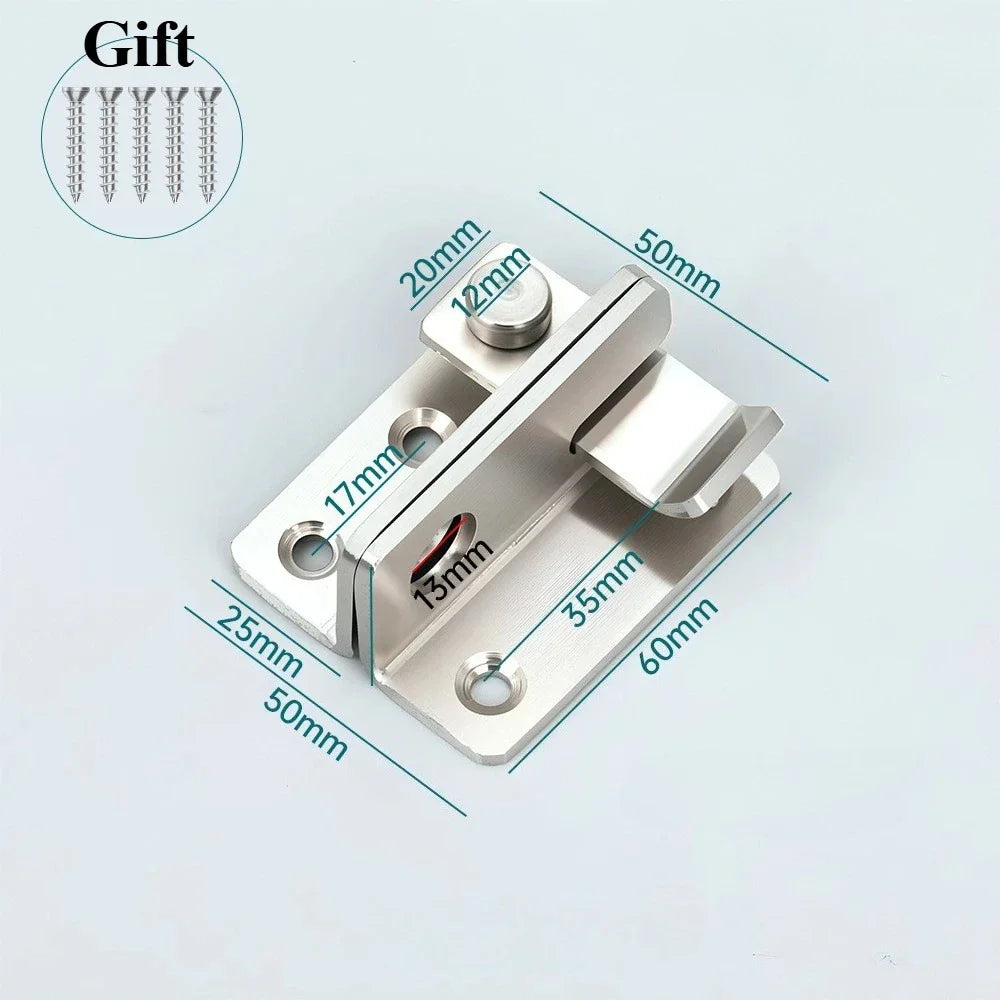 Stainless Steel Door Bolt Latch | Pet Cage, Bathroom & Cabinet