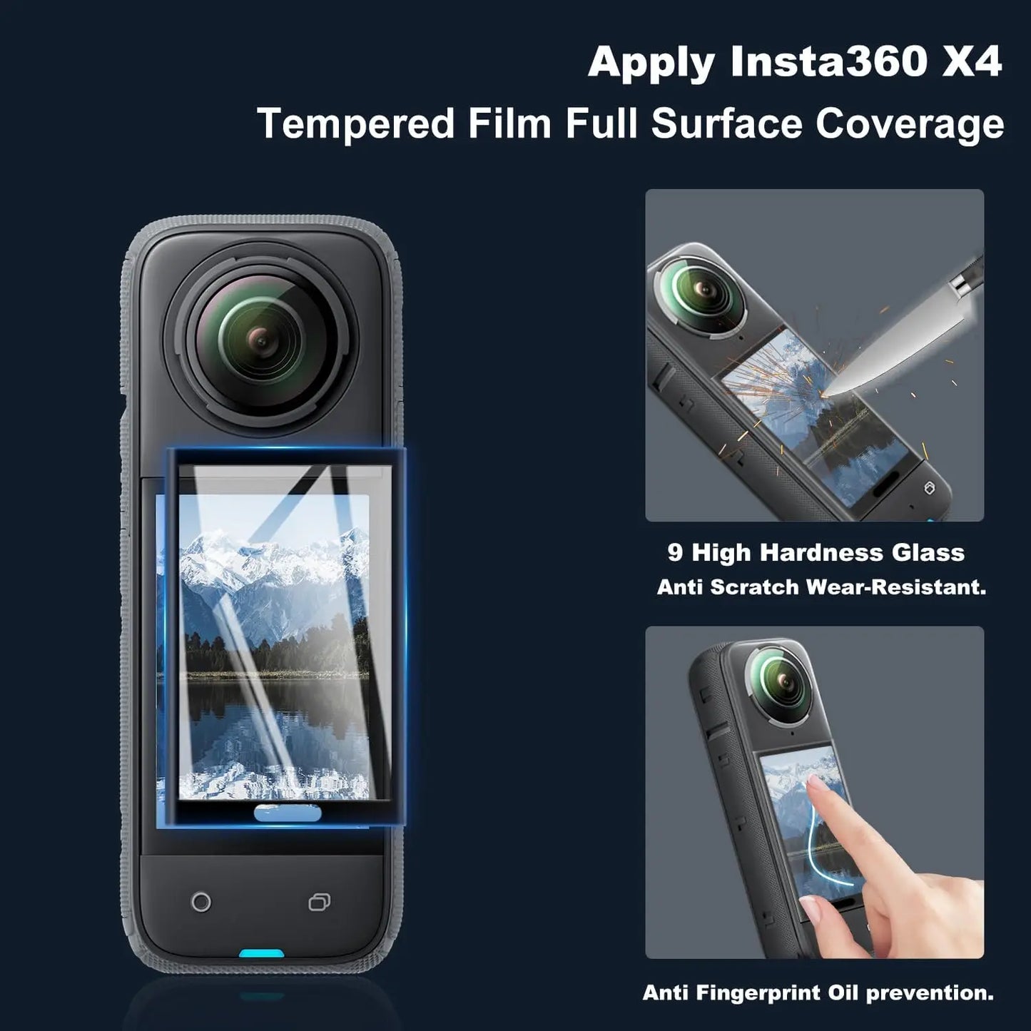 Insta360 X4 Accessories Kit – Lens Guards, Case & Screen Protector