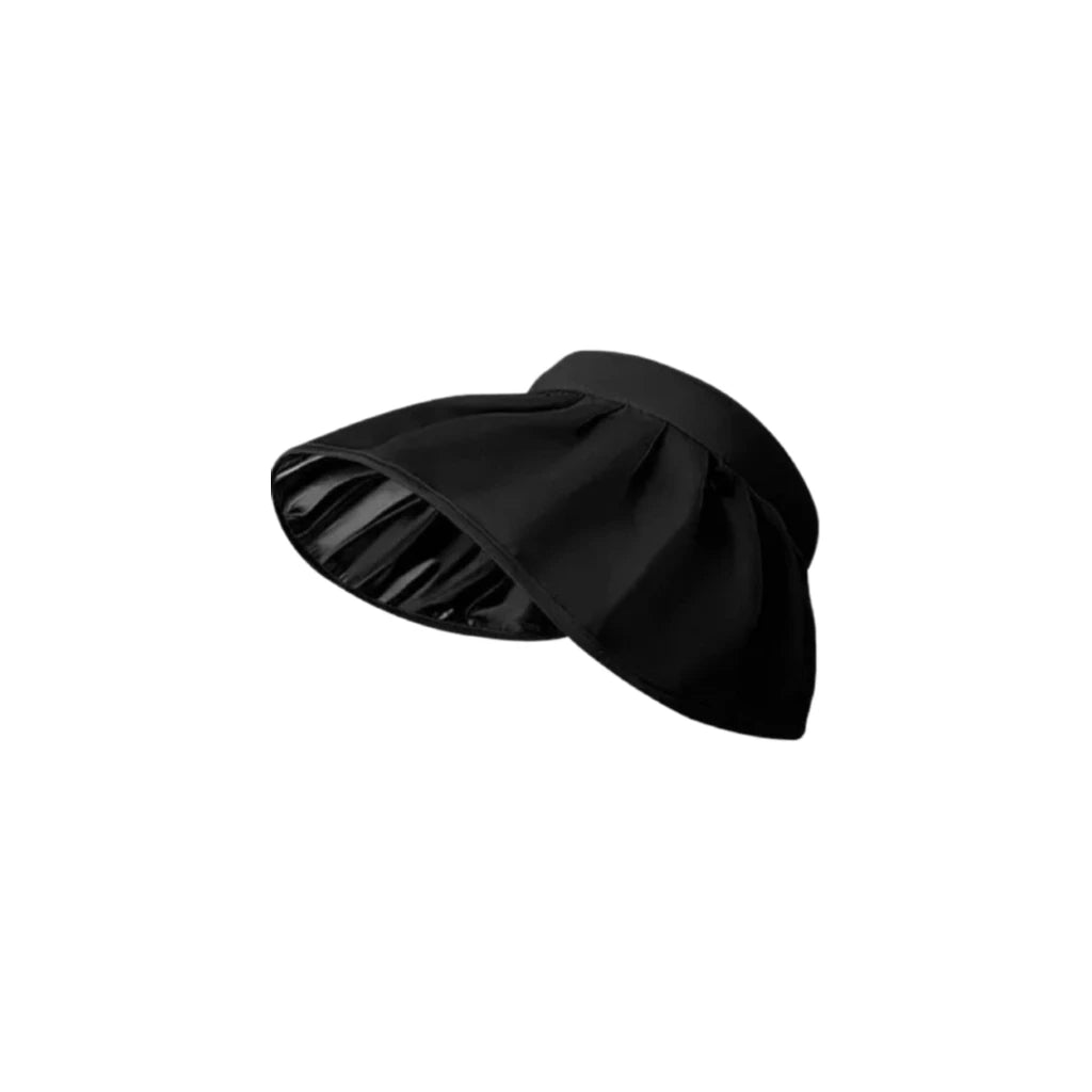 Summer Empty Top Wide Brim Foldable Sun Hat for Women Anti UV Sunscreen Bucket Hat Female Outdoor Hiking Fishing Beach Caps Peaceful Pleasures Health and Wellness black