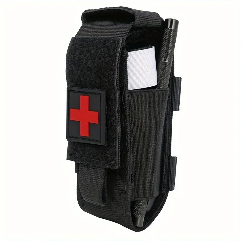 First Aid Kit Survival Kit Aluminum Rod Tourniquet Gauze Scissors Accessories Tool Outdoor Adventure Supplies Self Defense Peaceful Pleasures Health and Wellness