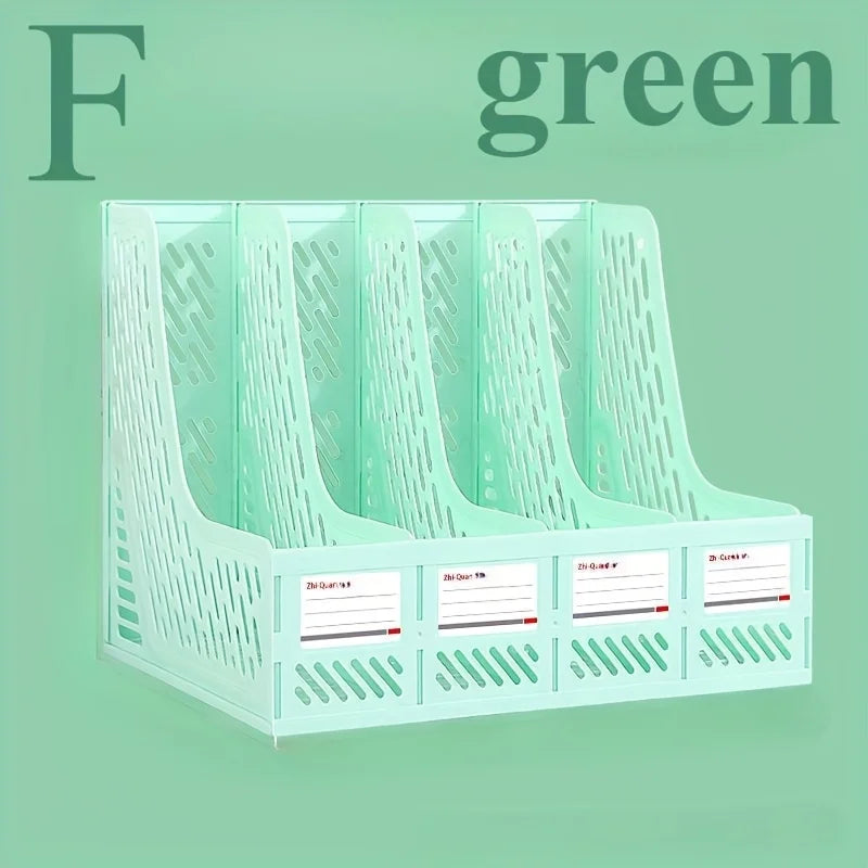 4-Tier Thickened File Rack | Desktop Document Organizer
