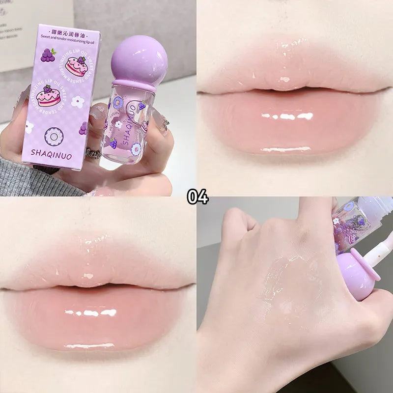 Fruit-Flavored Lip Oil – Moisturizing, Glossy & Plumping Balm