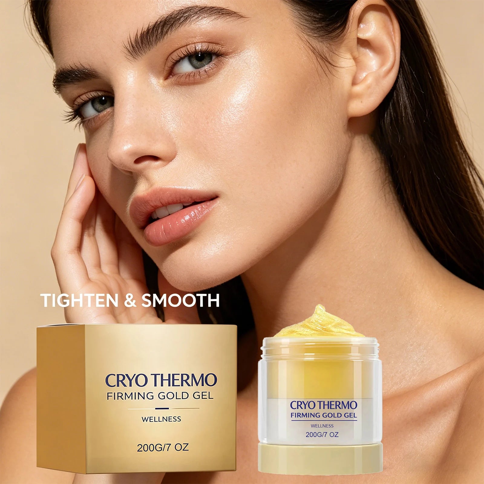 Firming Gold Face Cream Moisturizing Accelerate Fat Metabolism Improve Skin Elasticity Reduce Sagging Wellness Body Massage Gel Peaceful Pleasures Health and Wellness