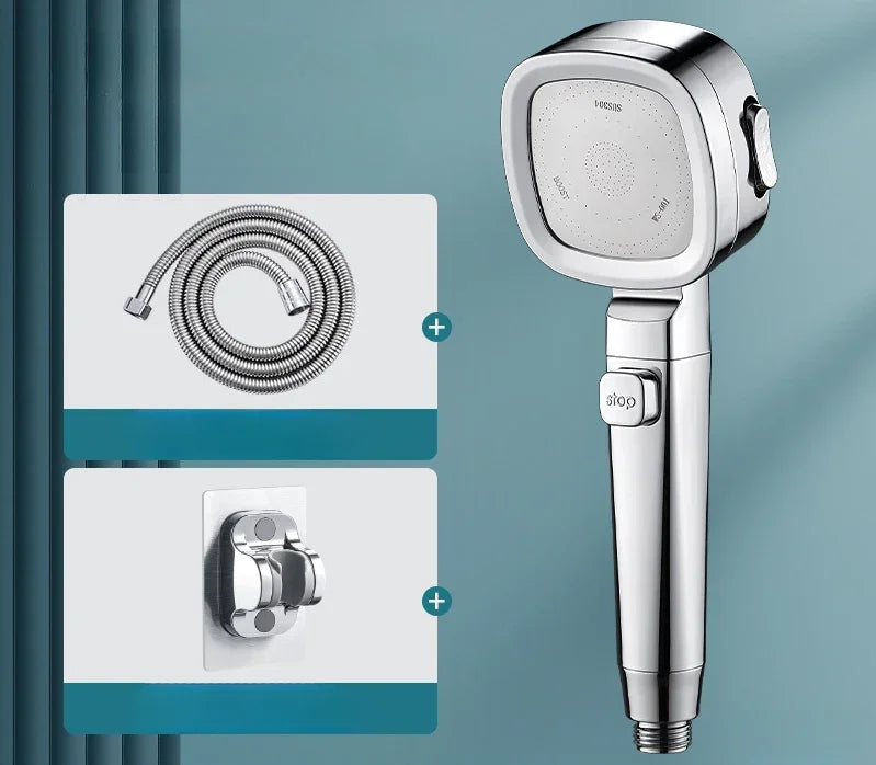 High Pressure Water-Saving Shower Head | 3 Spray Modes