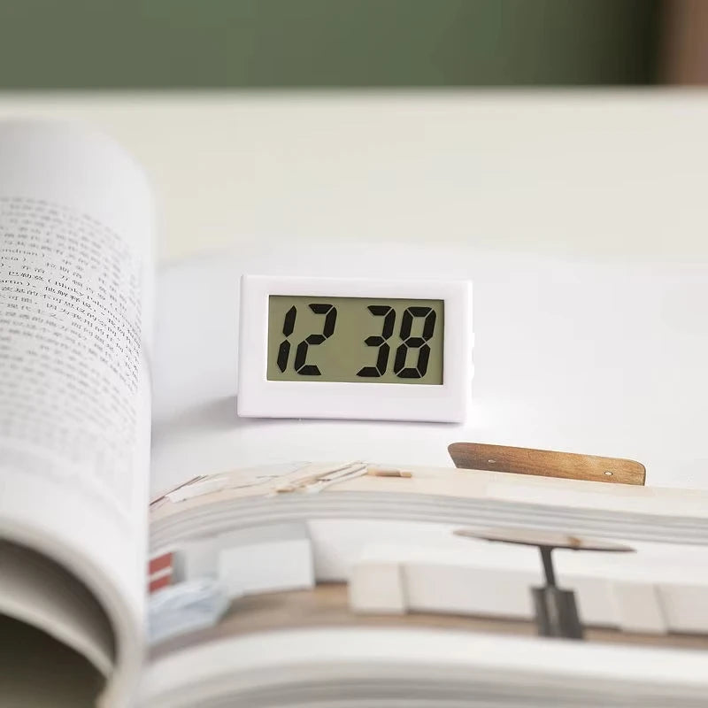 Mini LED Digital Desktop Clock Simple Small Portable Mute Big Digits Electronic Clock For Bedroom Elderly Student Exam Peaceful Pleasures Health and Wellness