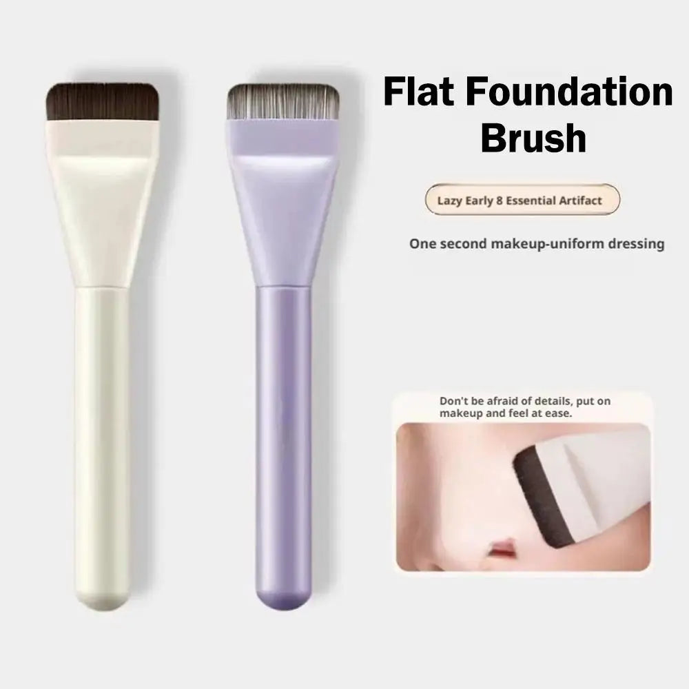 Flat-Head Foundation Brush – Ultra-Thin Traceless Makeup Tool