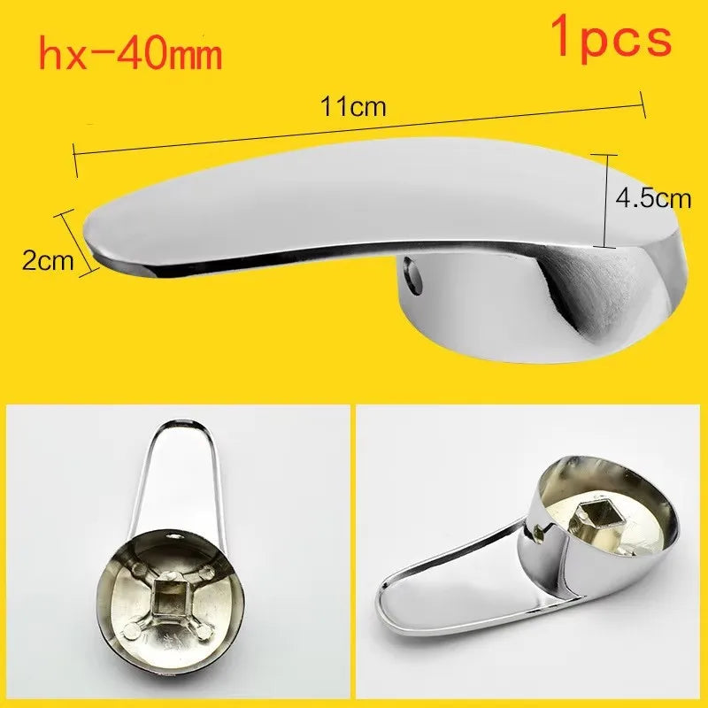 Chrome Zinc Alloy Faucet Lever Handle – 35mm & 40mm Replacement