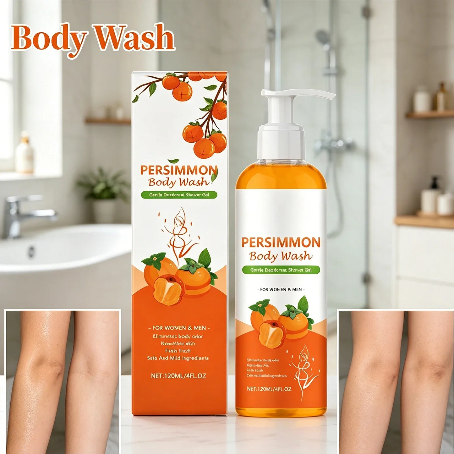 Orange Fragrance Moisturizing Shower Gel – 120ml Body Wash