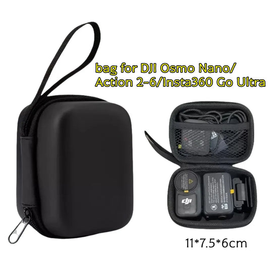 Mini Carrying Case for DJI Osmo Action & Insta360 Go | Splash-Proof Action Camera Case Oasis Select