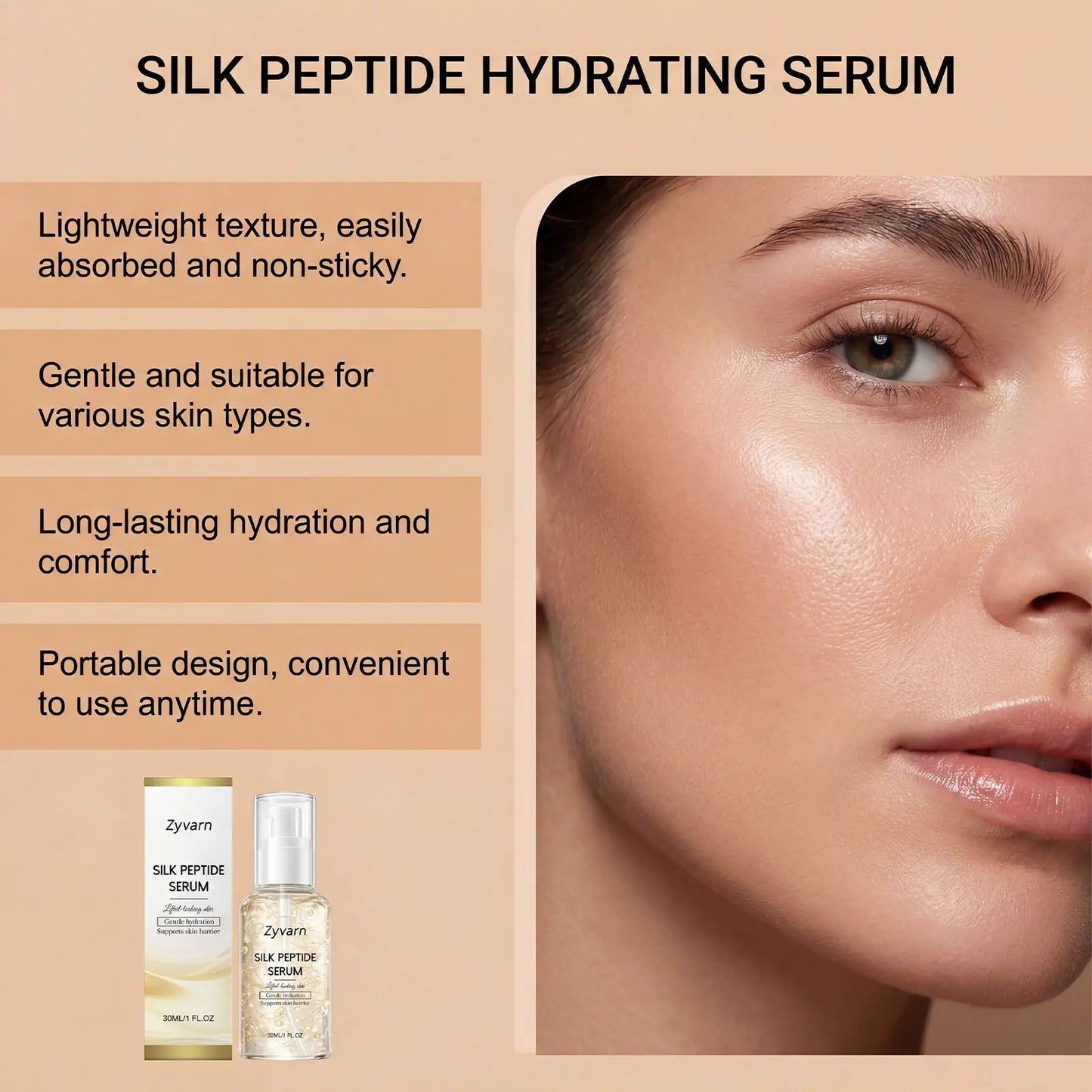 ZYVARN Copper Peptide Face Serum – Anti-Aging & Firming