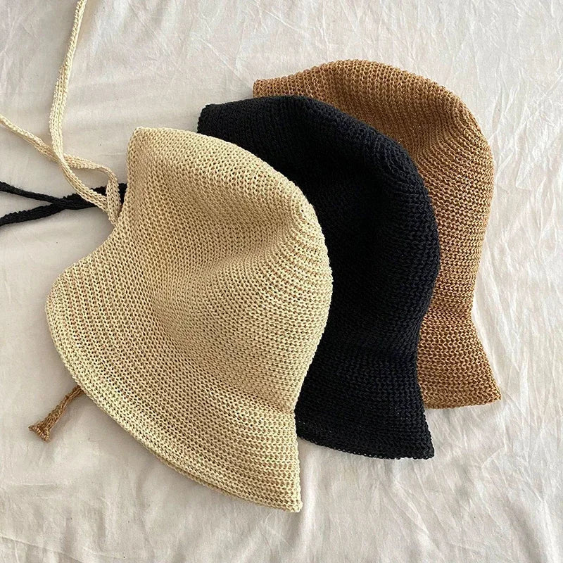 Women's Wide Brim Straw Sun Hat – Bow Beach & Summer Cap