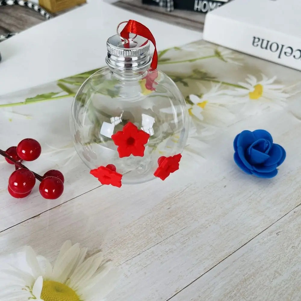 Hummingbird Feeder | Spherical & Heart Shape, 3 Ports, Leak Proof