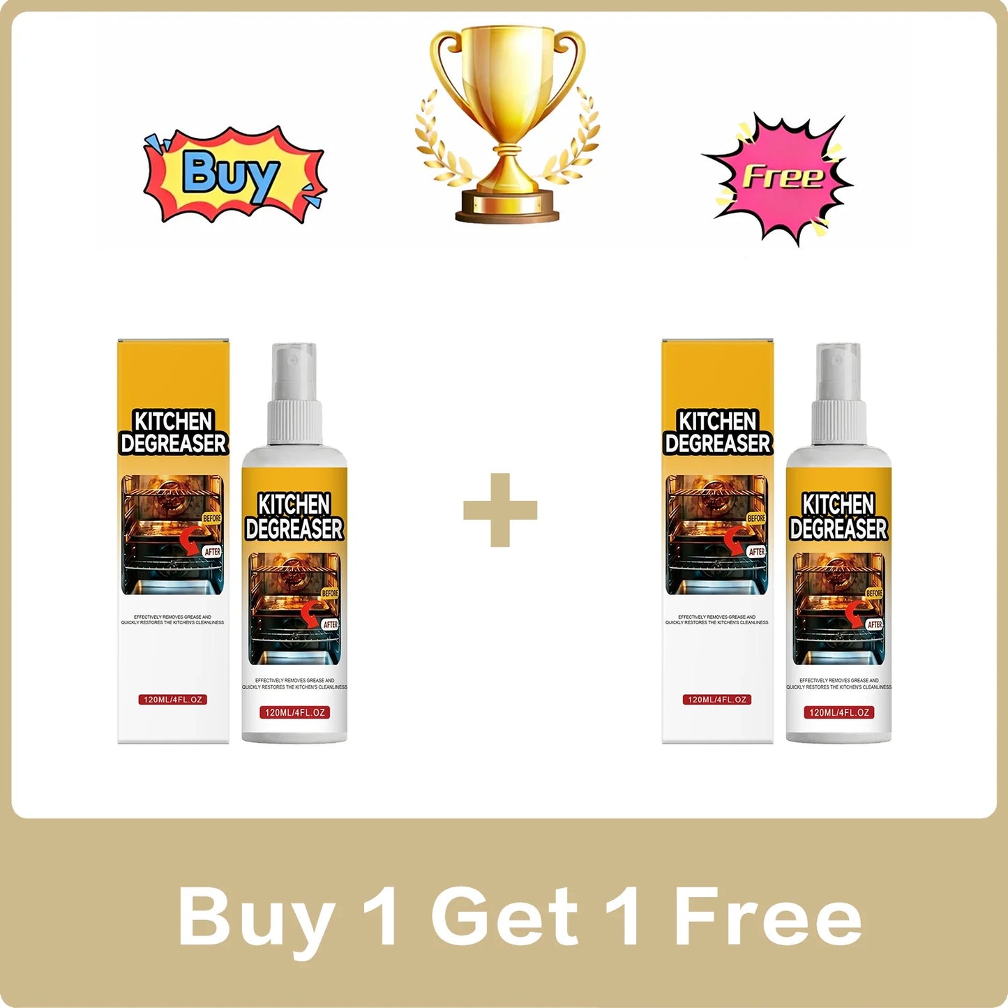 Kitchen Degreaser Spray – Cuts Grease, Grime & Burnt Carbon