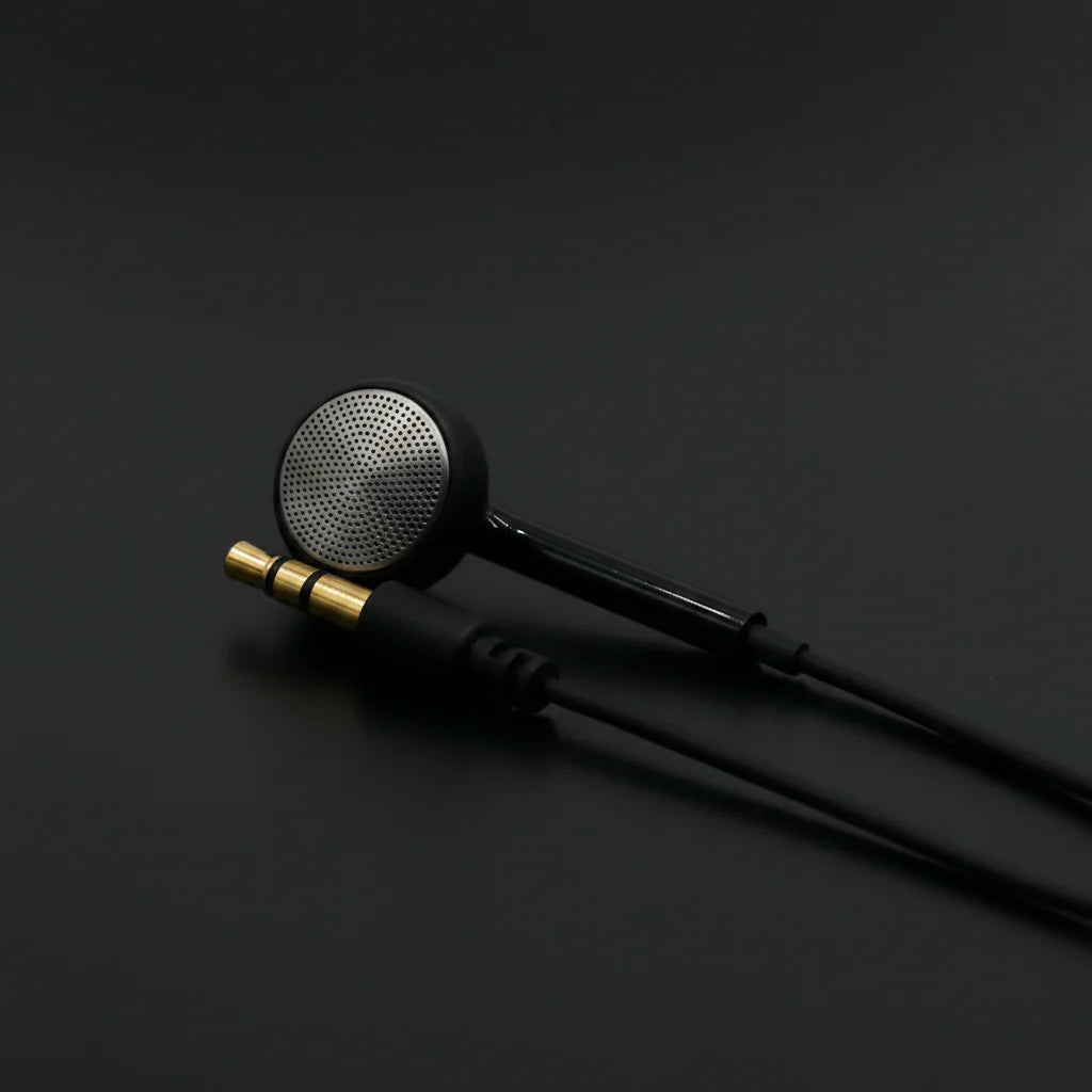 Wired Single-Ear Earbud 3.5mm – Mono Walkie Talkie Headphone