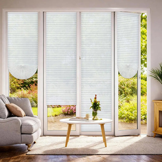 Pleated Paper Blinds – Blackout & Light Filtering, No-Drill Pleated Window Shades Peaceful Pleasures Health and Wellness