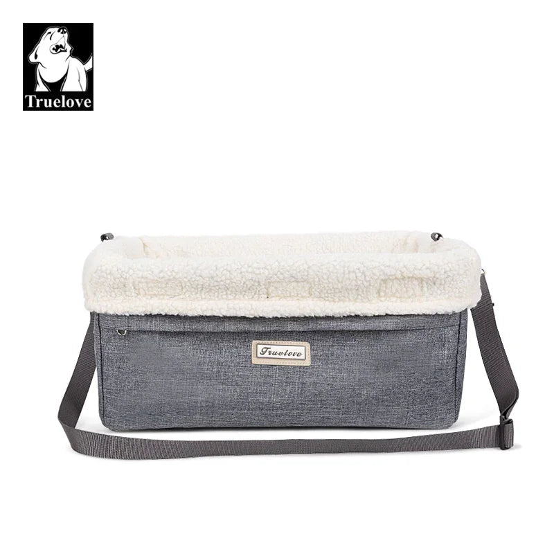 Truelove Dog Car Seat Bed Foldable Washable Pet Booster Seat for Small Dogs Cats Travel Carrier for Small Dogs Cats TLX7971 Peaceful Pleasures Health and Wellness Grey Universal Fit Design China Mainland