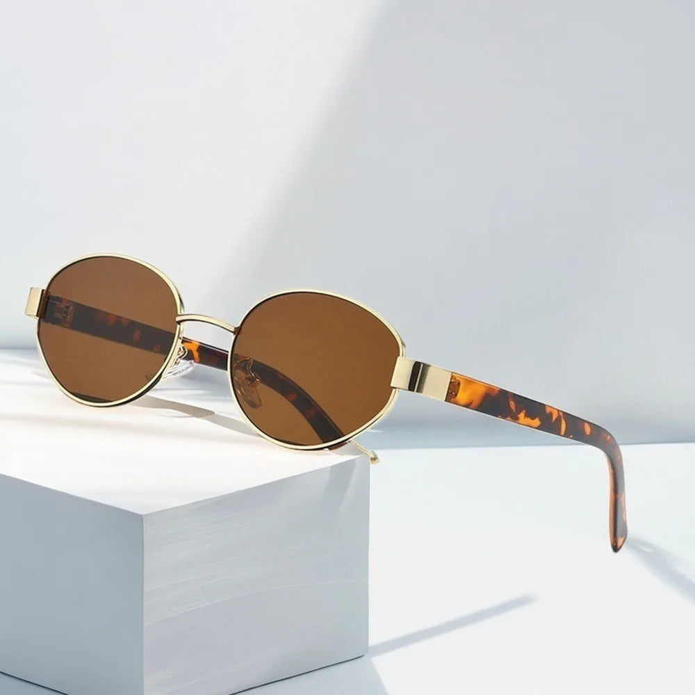 Retro Oval UV400 Sunglasses – Unisex Vintage Punk Eyewear