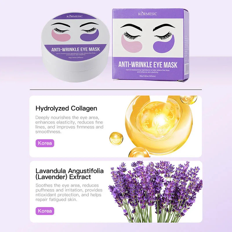 60pc Crystal Collagen Eye Masks – Dark Circles & Anti-Aging