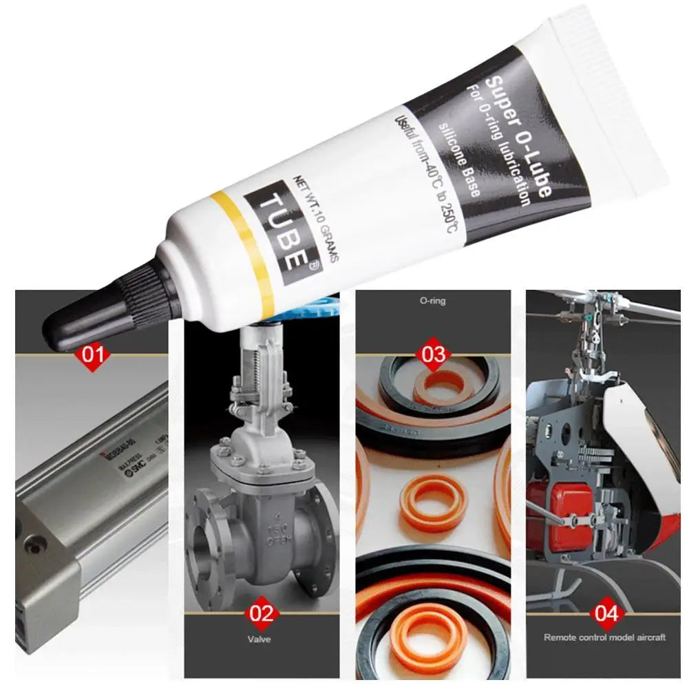 Silicone Lubricant Grease Waterproof Food Grade Lubricant Grease Heat-Resistant Maintenance Gel Machine Lubric ﻿10/20/50/100g Peaceful Pleasures Health and Wellness
