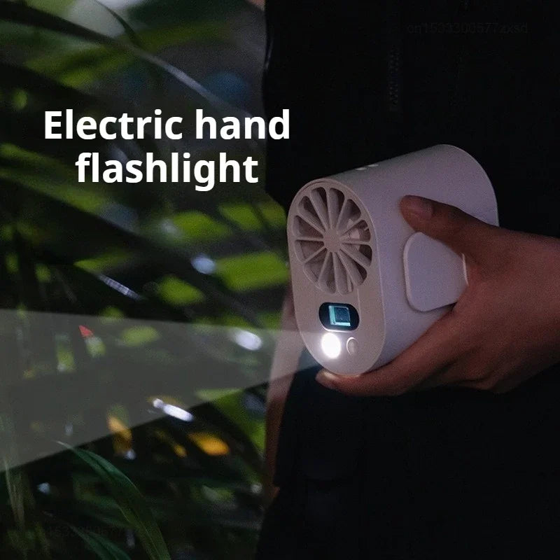 Bestselling Wholesale Wearable Plastic Portable Waist Hanging Cooling Fan Multifunctional USB/Electric Outdoor Car RV Use Low Peaceful Pleasures Health and Wellness