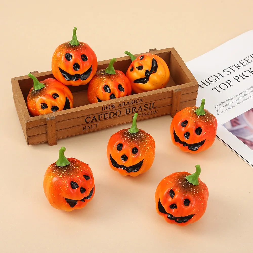 Halloween Foam Ghost & Pumpkin Miniatures | DIY Craft Charms