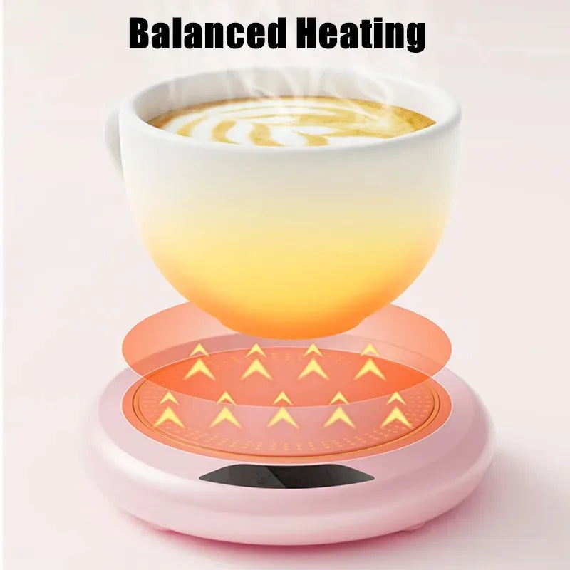 New USB Cup Warmer 3 Temperature Settings Thermostatic Heating Coaster Hot Plate Coffee Mug Milk Tea Water Heating Pad Heater Peaceful Pleasures Health and Wellness