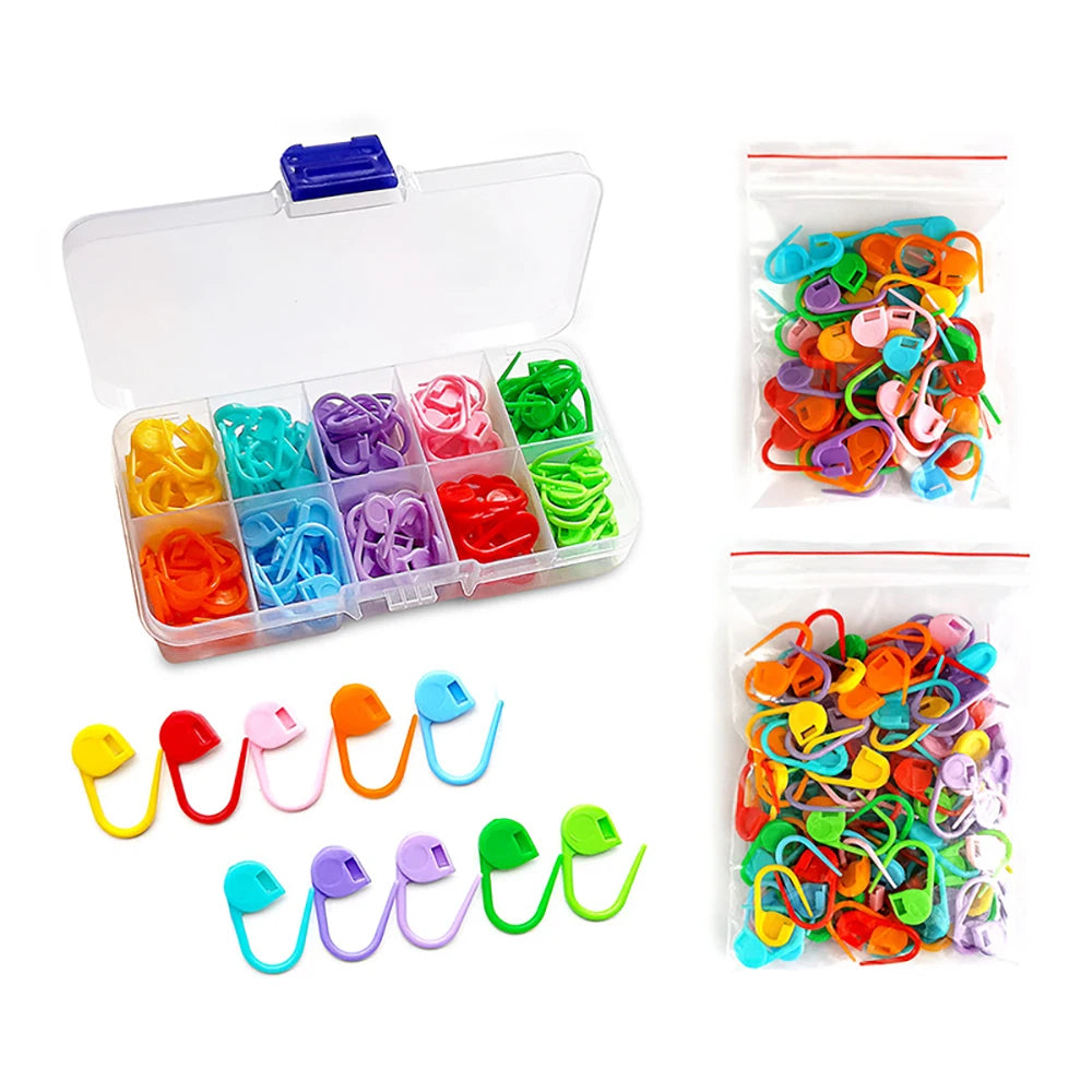 120 Colorful Marker Buckle Yarn Weaving Counting Handmade DIY Sweater