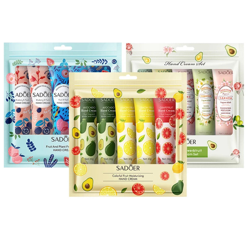 SADOER 15pc Avocado Sakura Hand Cream Set | Moisturizing & Nourishing