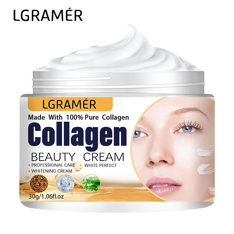 LGRAMER Anti-Wrinkle Collagen Face & Eye Cream | Korean Essence
