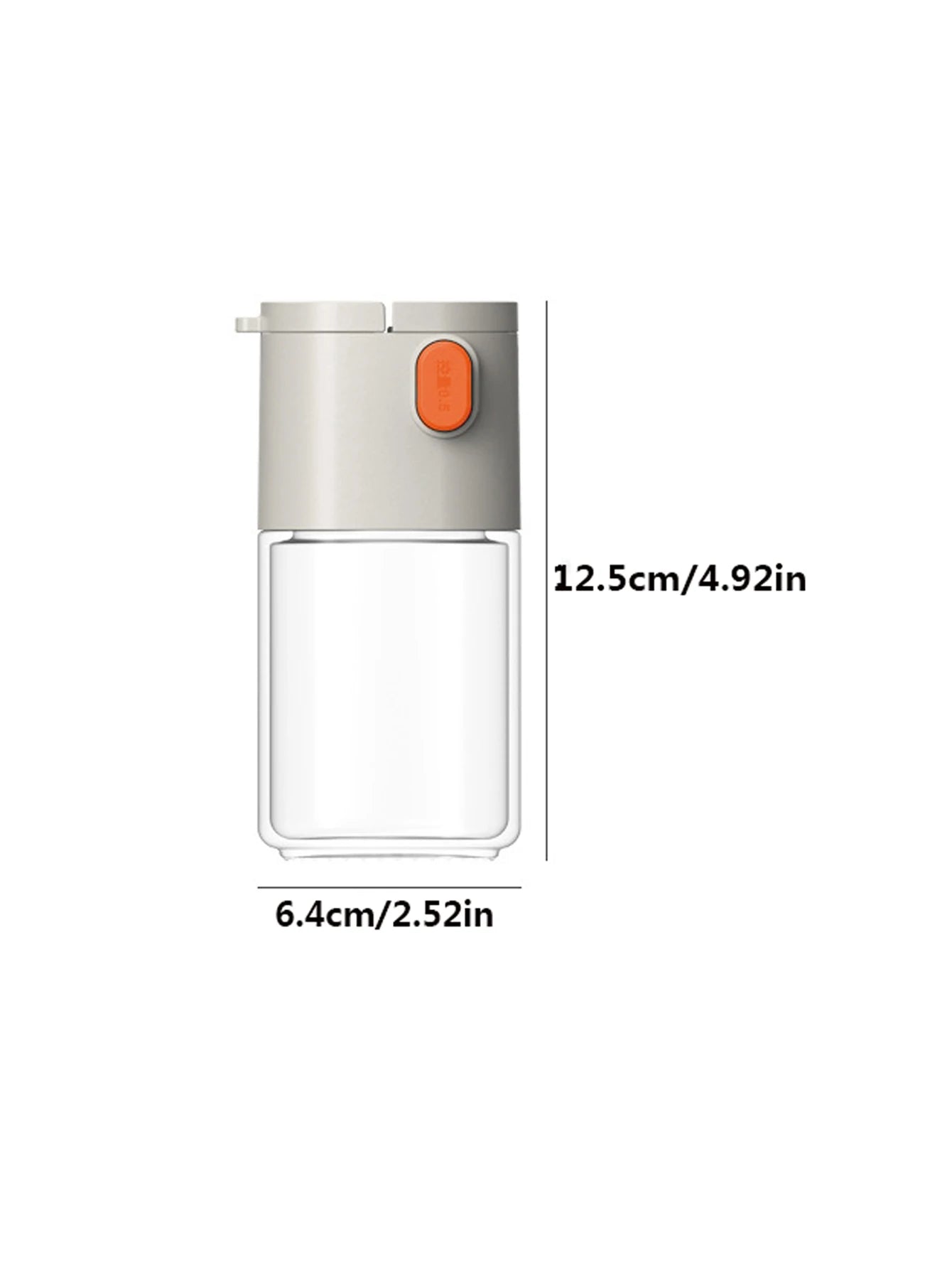 1Pcs Quantitative Salt Bottle Spice Can Pepper Chili Powder Jar Glass Seasoning Tank Sealed Moisture-proof BBQ Spices Dispenser Peaceful Pleasures Health and Wellness