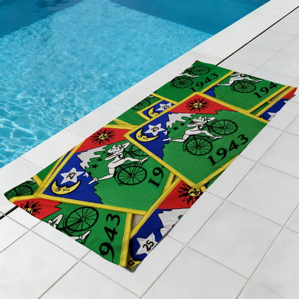 LSD 1943 Albert Hofmann Quick-Dry Beach Towel | Travel & Gym