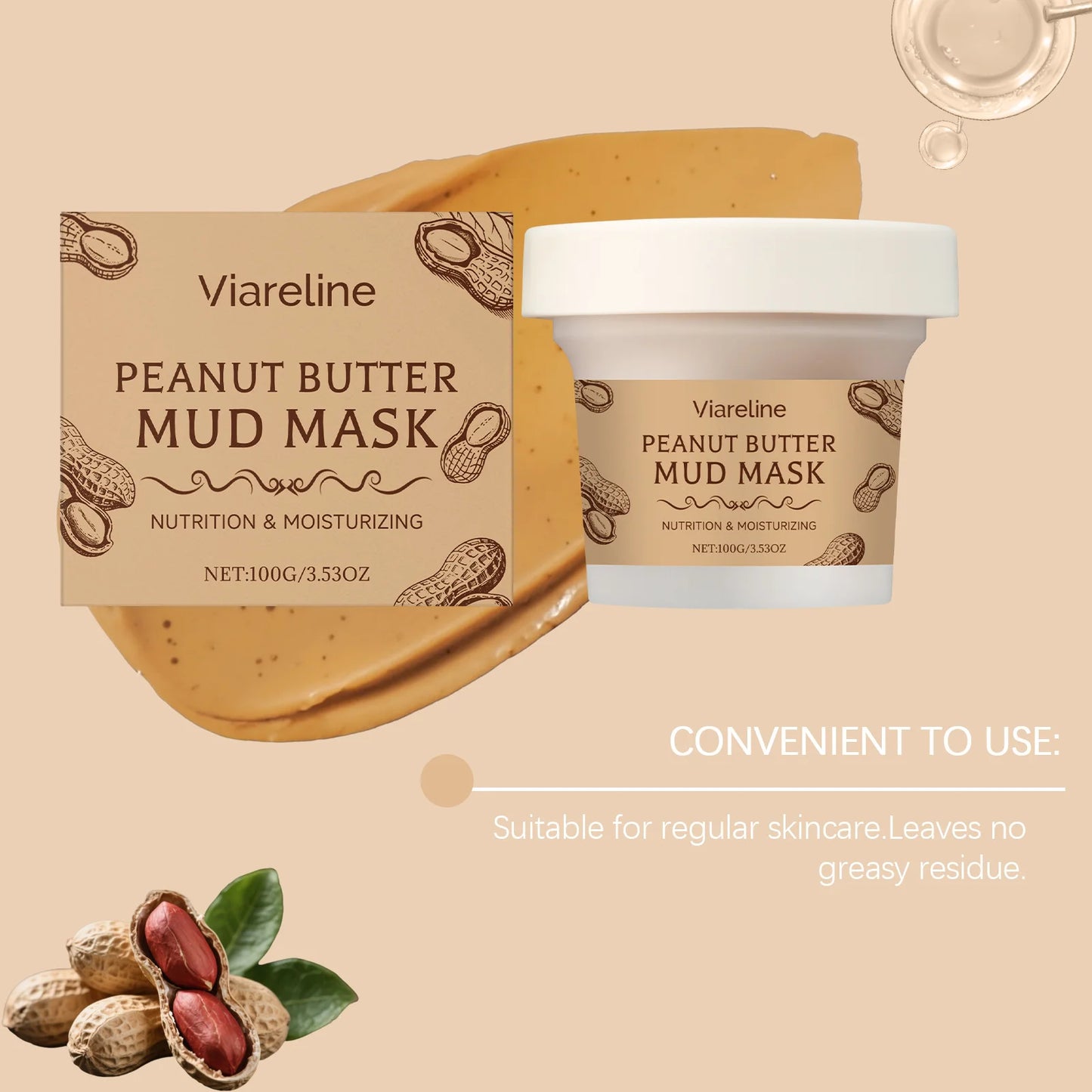 Facial Moisturizing Mud Mask Hydrating Brightening Smoothing Repair Improve Dullness Soothing Shrinks Pores Cleansing Face Mask Peaceful Pleasures Health and Wellness