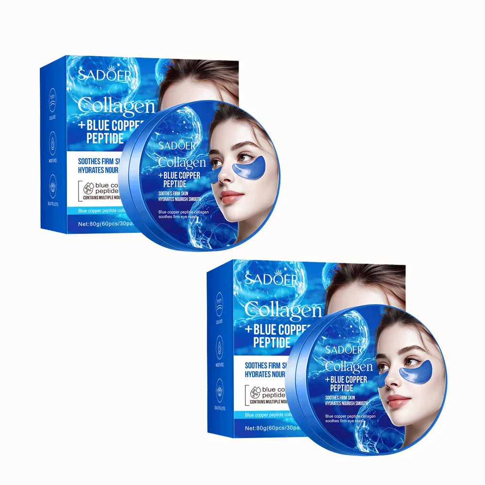 SADOER Caffeine Collagen Eye Masks – Moisturizing Patches 60/120pc