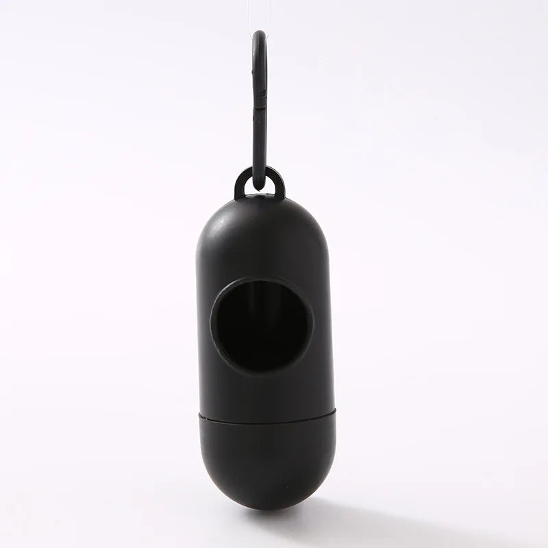 Portable Pet Waste Bag Dispenser Pill Shape Bullet-Shaped Garbage Box Cats Dogs Poop Extractive Clean-up Bags Outside Walking Peaceful Pleasures Health and Wellness Potty Picker K