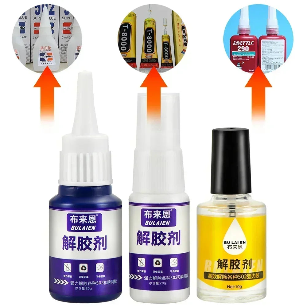 502 Glue Dispergator Debonder Remover Cleaning Quick-drying Instant Adhesive Liquid Tool Peaceful Pleasures Health and Wellness