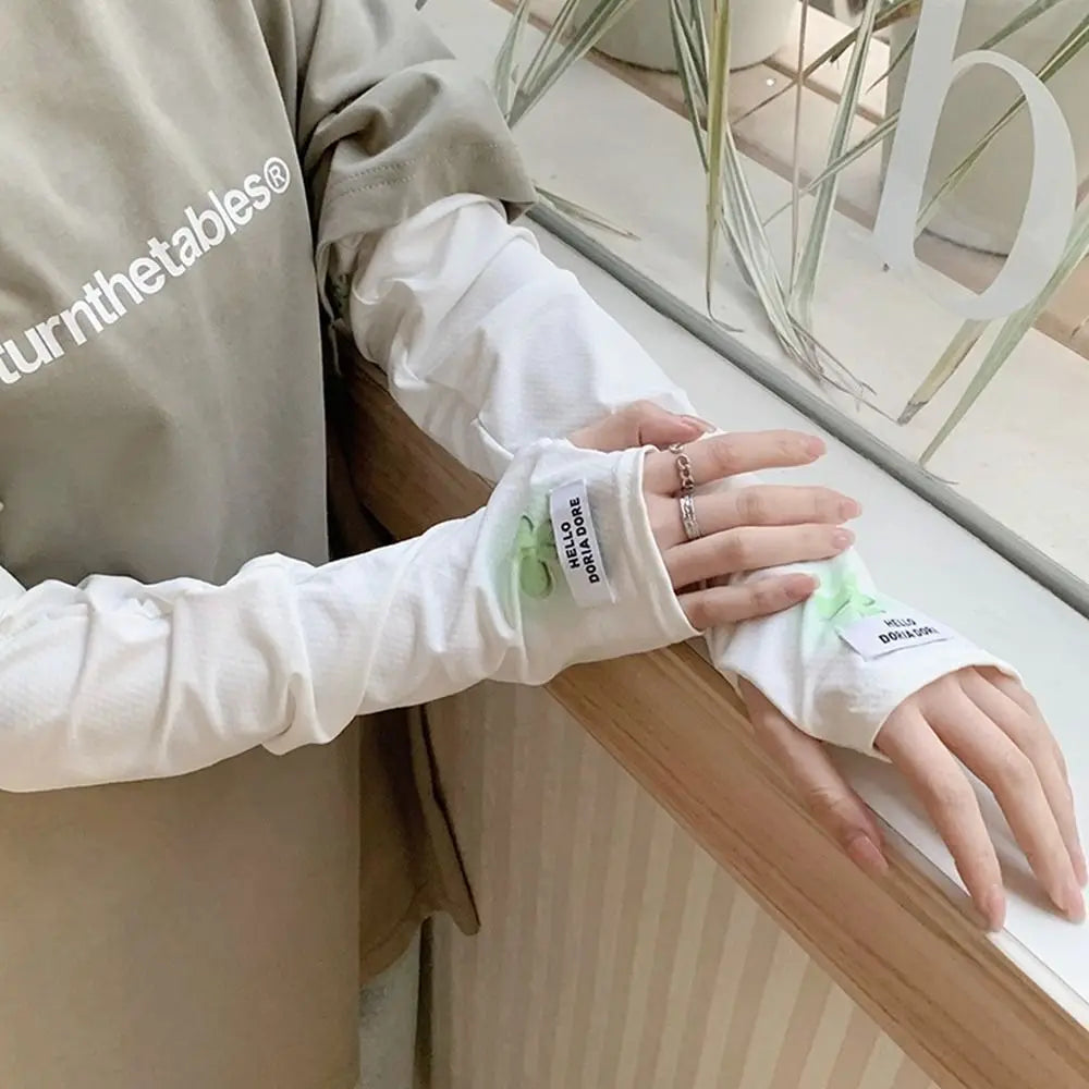 UV Protection Ice Silk Arm Sleeves – Breathable Sun Cover