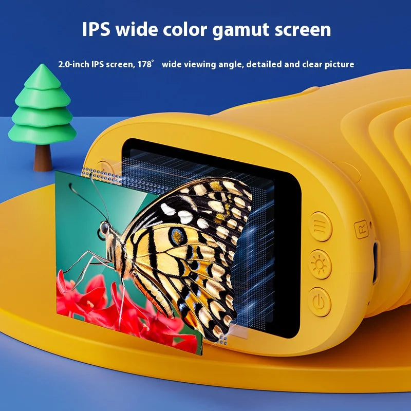 Handheld 2.0-Inch Children's Digital Microscope for Outdoor Exploration with 1000X High-Definition Magnification Peaceful Pleasures Health and Wellness