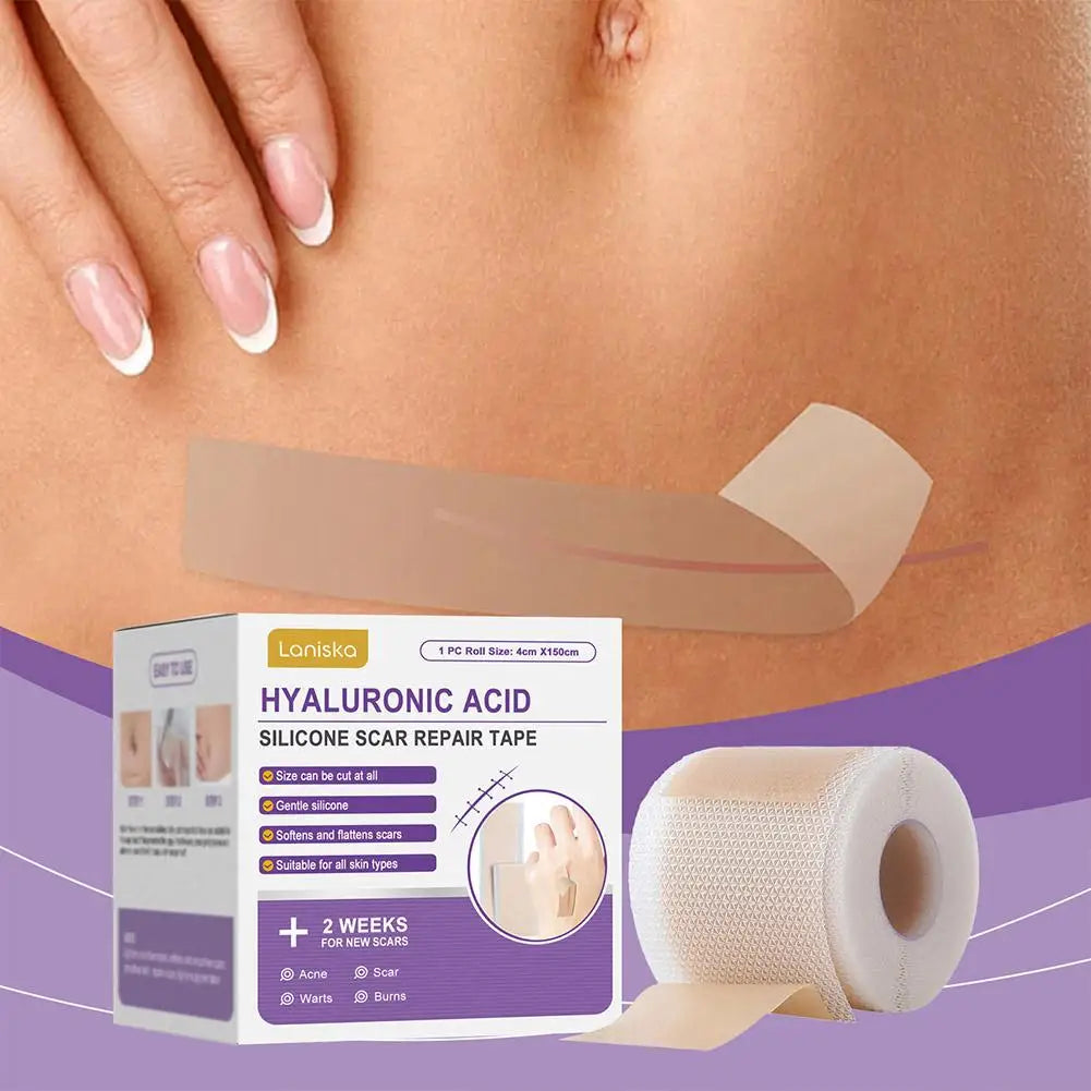 Silicone Scar Tape Roll – Self-Adhesive Scar Sheets for Surgical & Burn Scars Peaceful Pleasures Health and Wellness
