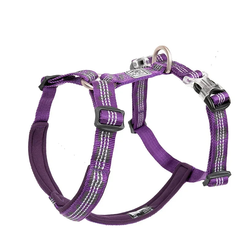 TRUELOVE Pet Hairy Usag Premium Trail Runner No-Pull Dog Harness 3M Reflective Straps Dog Ultra Comfortable Cross Country YH1801 Peaceful Pleasures Health and Wellness Purple Reflective XS China Mainland
