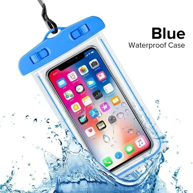 Waterproof Glow-in-Dark Phone Pouch – Swim & Beach Dry Bag
