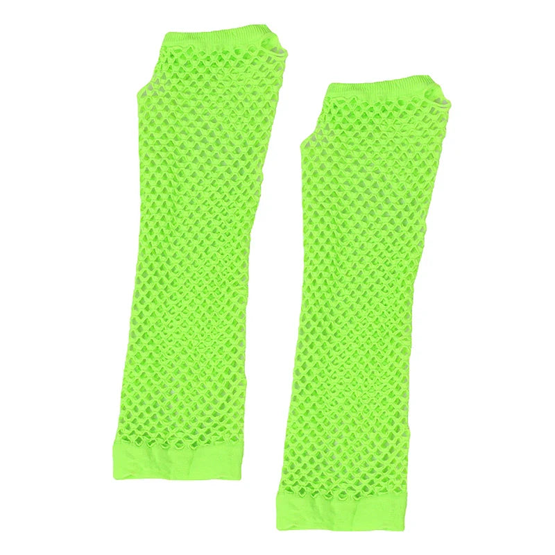 Women's Long Fingerless Fishnet Gloves | Punk Rock Arm Warmers